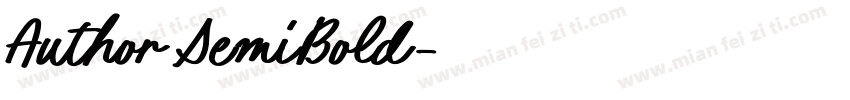 Author SemiBold字体转换